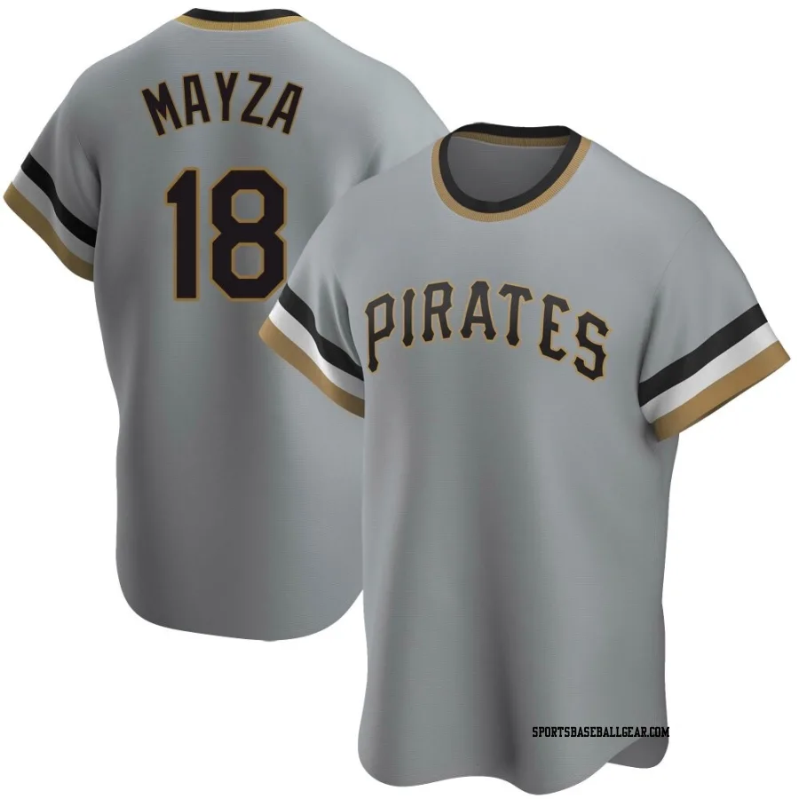 Tim Mayza Youth Pittsburgh Pirates Gray Replica Road Cooperstown Collection Jersey