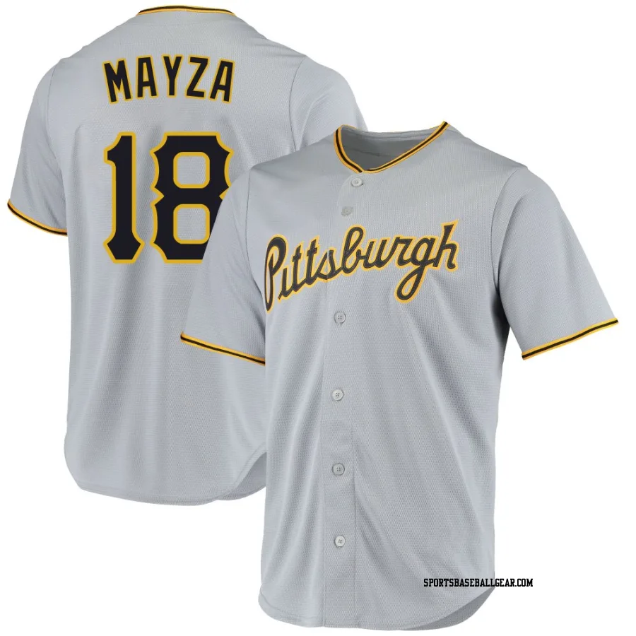 Tim Mayza Youth Pittsburgh Pirates Gray Replica Road Jersey