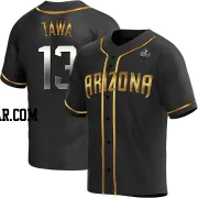 Tim Tawa Men's Arizona Diamondbacks Black Golden Replica Alternate 2023 World Series Jersey