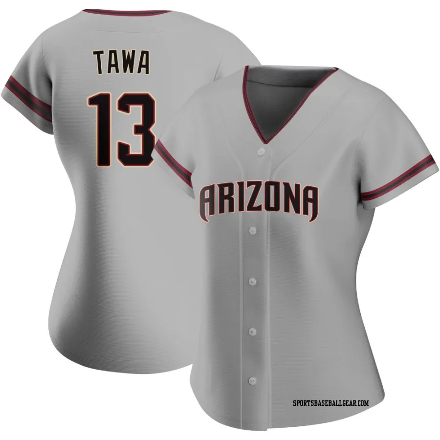 Tim Tawa Women's Arizona Diamondbacks Gray Authentic Road Jersey