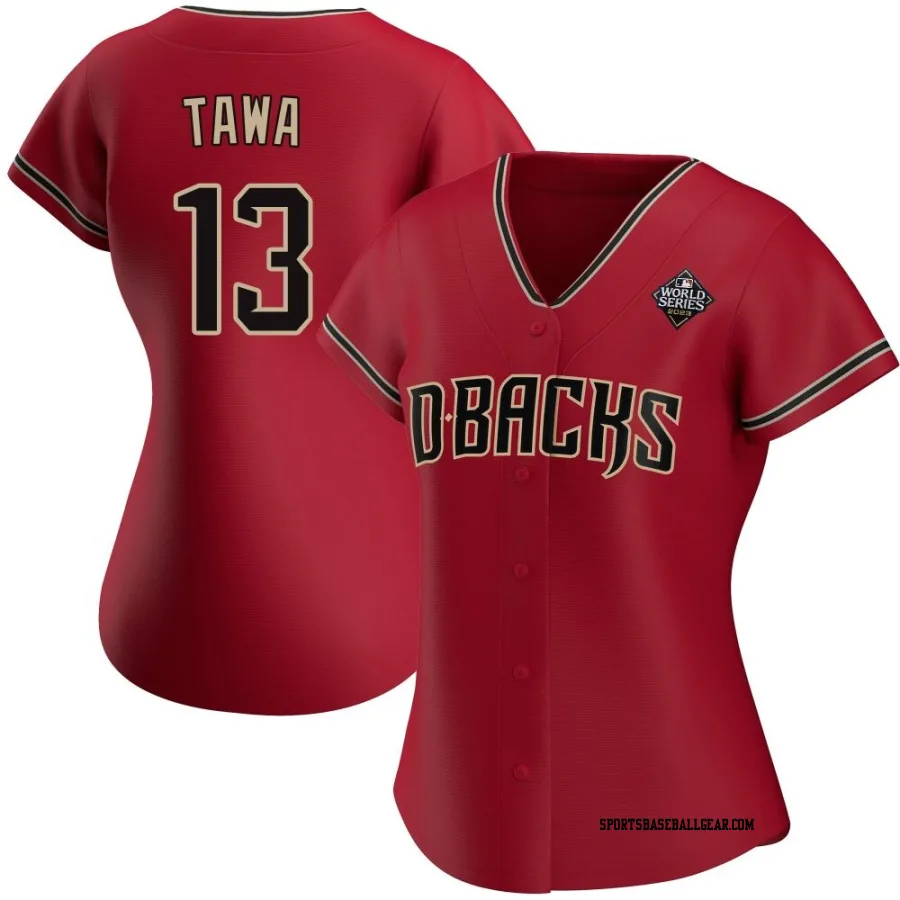Tim Tawa Women's Arizona Diamondbacks Red Replica Alternate 2023 World Series Jersey