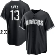 Tim Tawa Youth Arizona Diamondbacks Black/White Replica Jersey