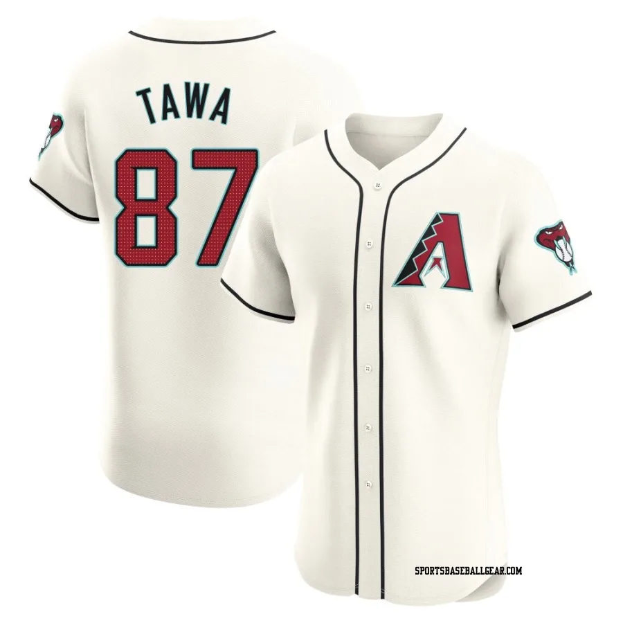 Timothy Tawa Men's Arizona Diamondbacks Cream Elite Home Jersey