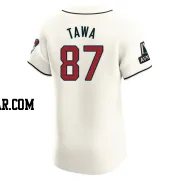 Timothy Tawa Men's Arizona Diamondbacks Cream Elite Home Patch Jersey
