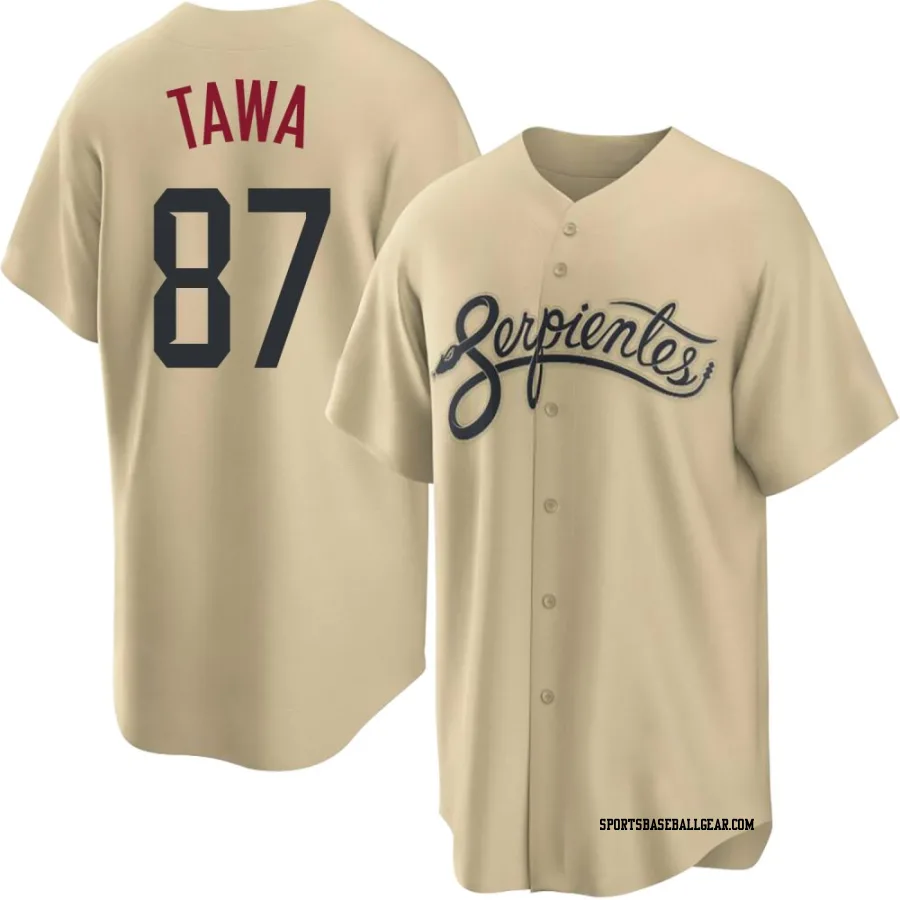 Timothy Tawa Men's Arizona Diamondbacks Gold Replica 2021 City Connect Cool Base Jersey