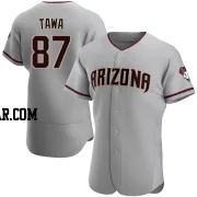 Timothy Tawa Men's Arizona Diamondbacks Gray Authentic Road Jersey