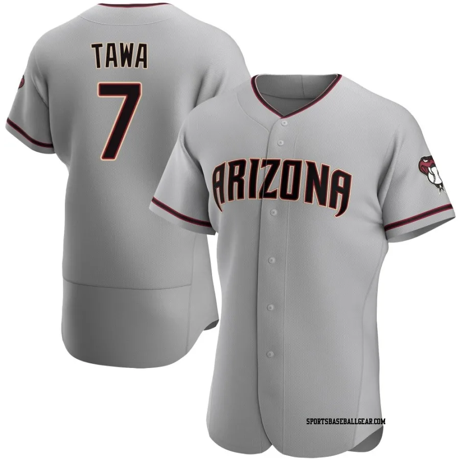 Timothy Tawa Men's Arizona Diamondbacks Gray Authentic Road Jersey
