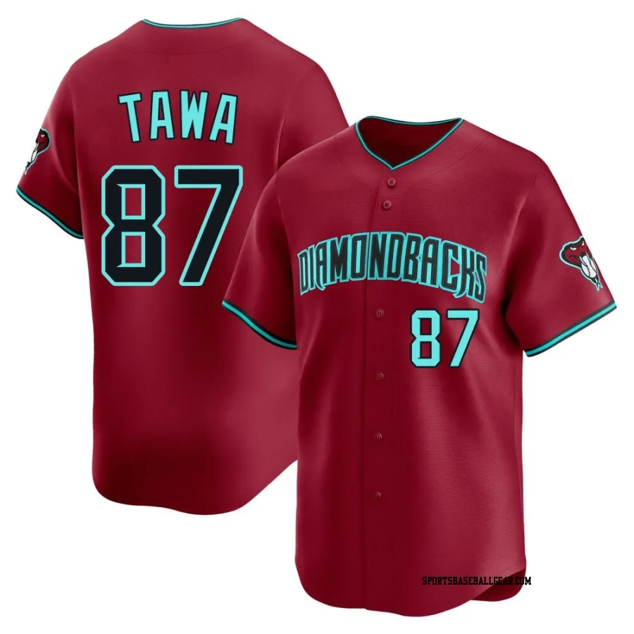Timothy Tawa Men's Arizona Diamondbacks Red Limited Alternate Jersey