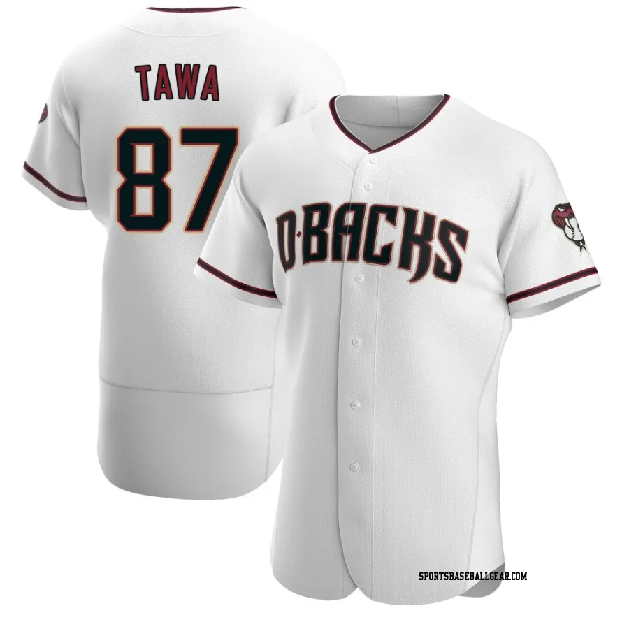 Timothy Tawa Men's Arizona Diamondbacks White/Crimson Authentic Home Jersey