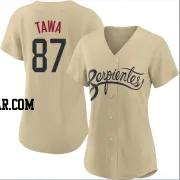 Timothy Tawa Women's Arizona Diamondbacks Gold Authentic 2021 City Connect Cool Base Jersey