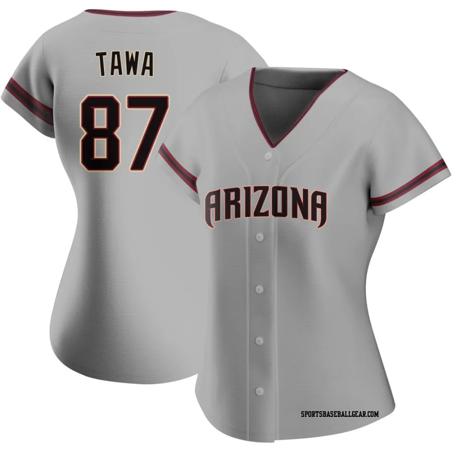 Timothy Tawa Women's Arizona Diamondbacks Gray Authentic Road Jersey