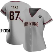 Timothy Tawa Women's Arizona Diamondbacks Gray Replica Road 2023 World Series Jersey