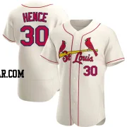 Tink Hence Men's St. Louis Cardinals Cream Authentic Alternate Jersey