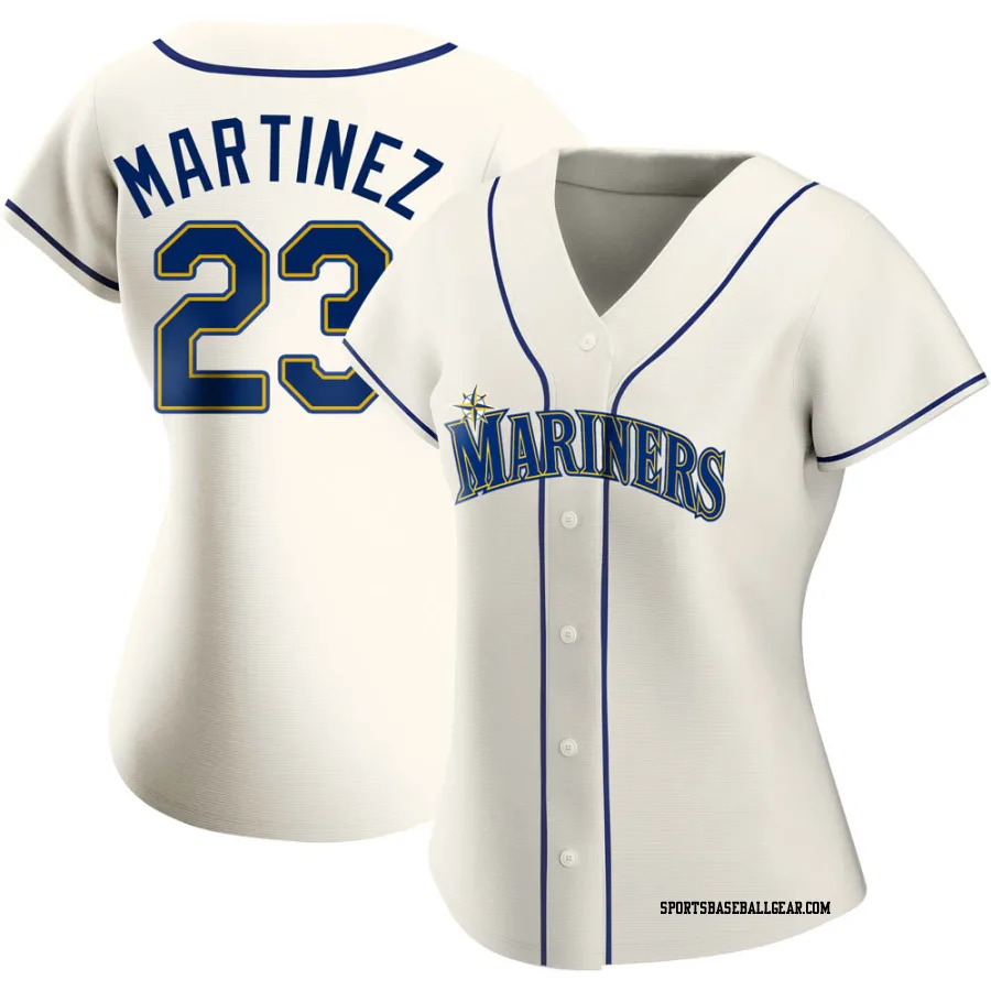 Tino Martinez Women's Seattle Mariners Cream Replica Alternate Jersey