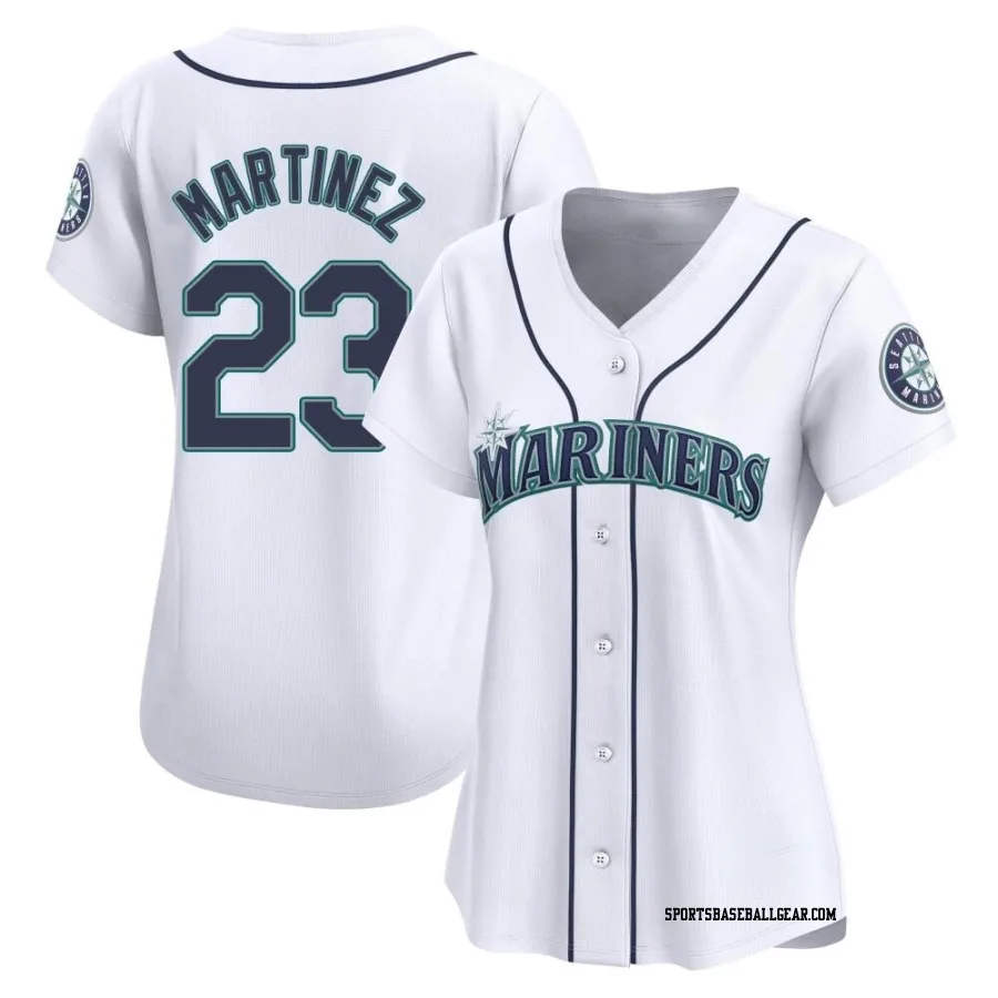 Tino Martinez Women's Seattle Mariners White Limited Home Jersey