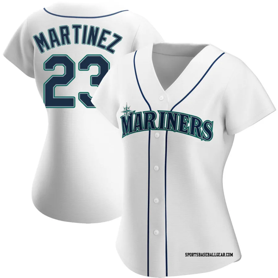 Tino Martinez Women's Seattle Mariners White Replica Home Jersey