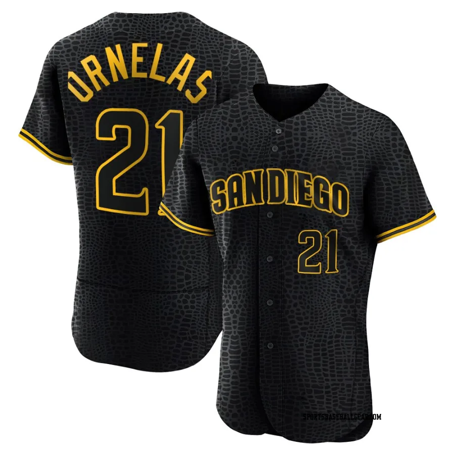 Tirso Ornelas Men's San Diego Padres Black Authentic Snake Skin City Jersey