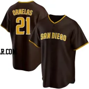 Tirso Ornelas Men's San Diego Padres Brown Replica Road Jersey
