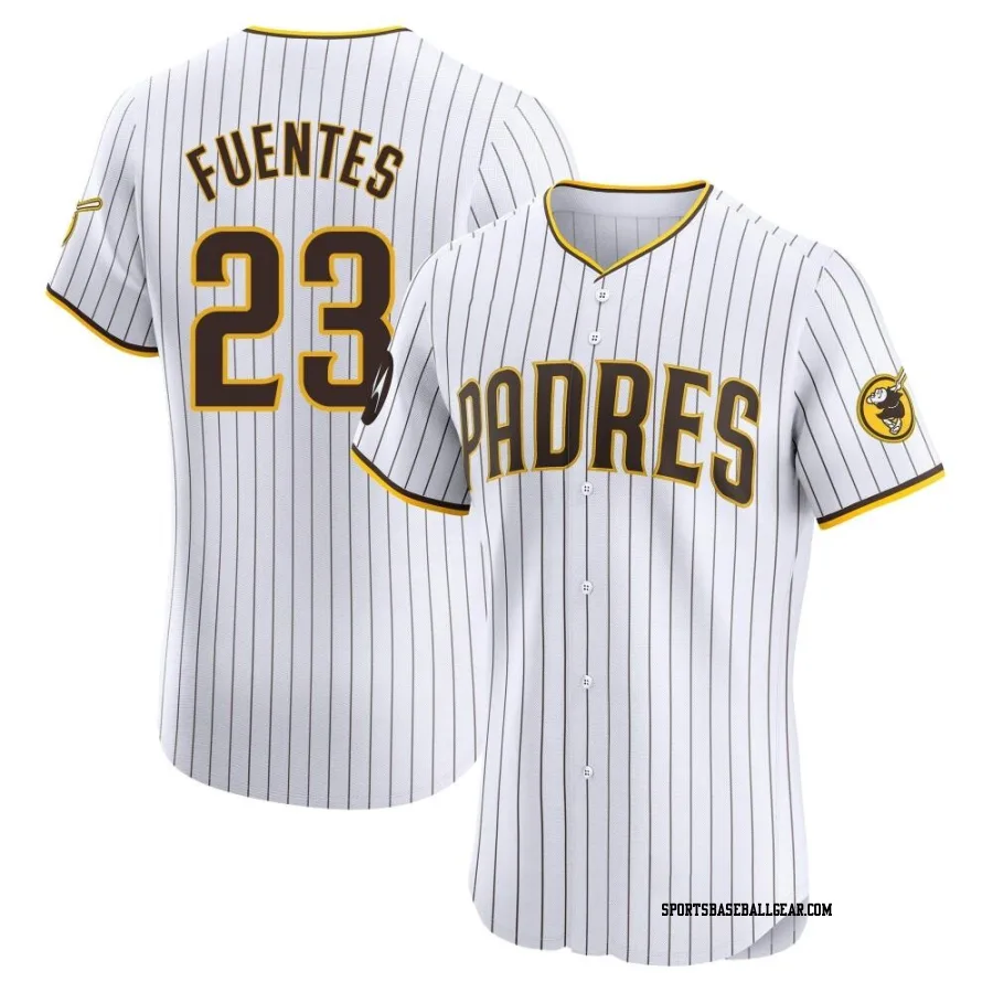 Tito Fuentes Men's San Diego Padres White Elite Home Patch Jersey