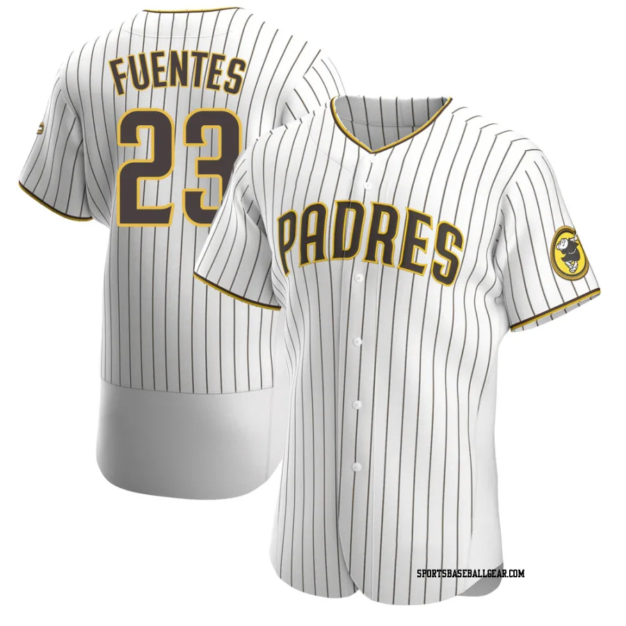 Tito Fuentes Men's San Diego Padres White/Brown Authentic Home Jersey