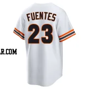 Tito Fuentes Men's San Francisco Giants White Limited Throwback Cooperstown Collection Jersey