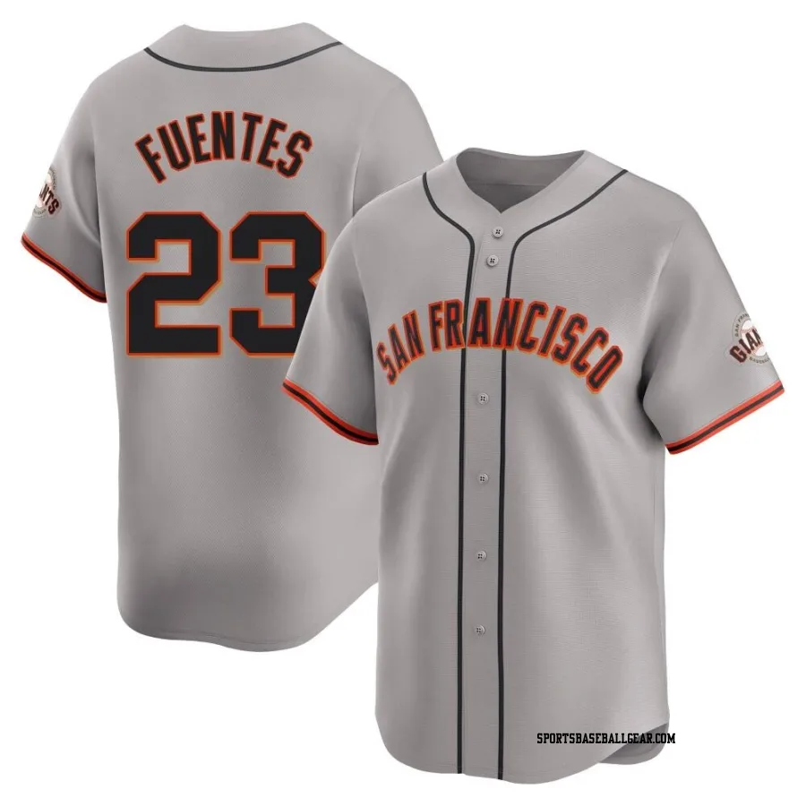 Tito Fuentes Youth San Francisco Giants Gray Limited Away Jersey