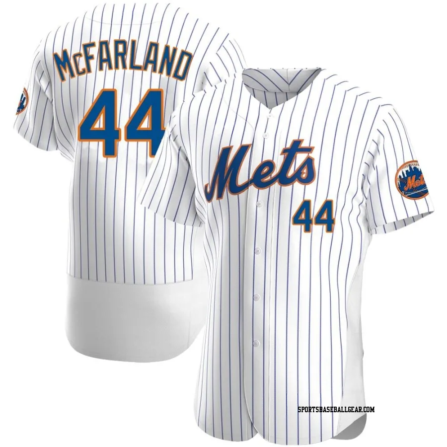 T.J. McFarland Men's New York Mets White Authentic Home Jersey