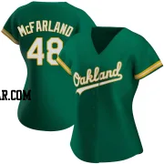 T.J. McFarland Women's Oakland Athletics Green Replica Kelly Alternate Jersey