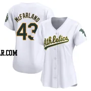T.J. McFarland Women's Oakland Athletics White Limited Home Jersey