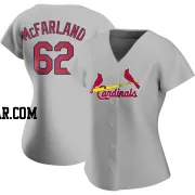 T.J. McFarland Women's St. Louis Cardinals Gray Authentic Road Jersey