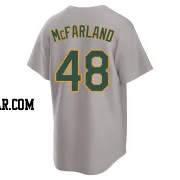 T.J. McFarland Youth Oakland Athletics Gray Replica Away 2.0 Jersey