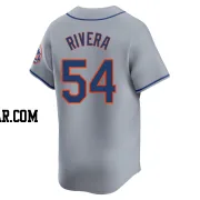 T.J. Rivera Men's New York Mets Gray Limited Away Jersey