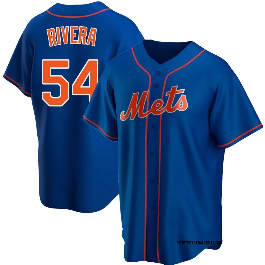 T.J. Rivera Men's New York Mets Royal Replica Alternate Jersey