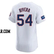 T.J. Rivera Men's New York Mets White Elite Home Patch Jersey