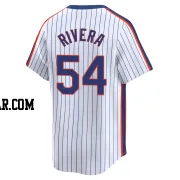 T.J. Rivera Men's New York Mets White Limited Cooperstown Collection Jersey