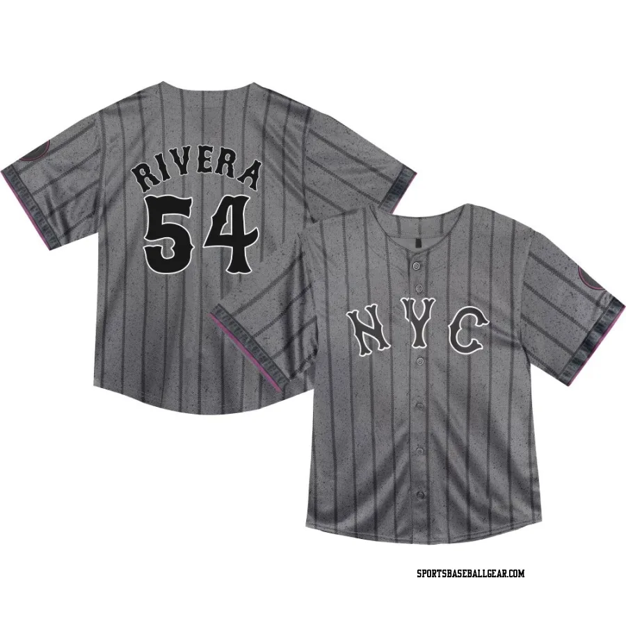 T.J. Rivera Toddler New York Mets Limited Graphite 2024 City Connect Jersey