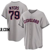 Tobias Myers Youth Cleveland Guardians Gray Replica Road Jersey
