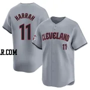 Toby Harrah Men's Cleveland Guardians Gray Limited Road Jersey