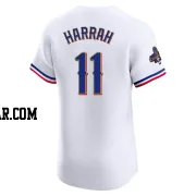 Toby Harrah Men's Texas Rangers Gold Elite White 2024 Collection Jersey