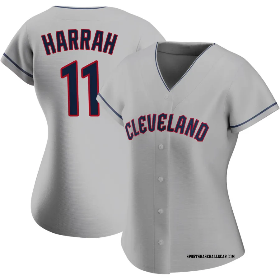 Toby Harrah Women's Cleveland Guardians Gray Authentic Road Jersey