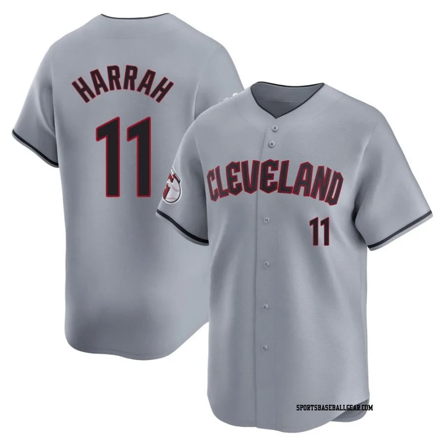 Toby Harrah Youth Cleveland Guardians Gray Limited Road Jersey