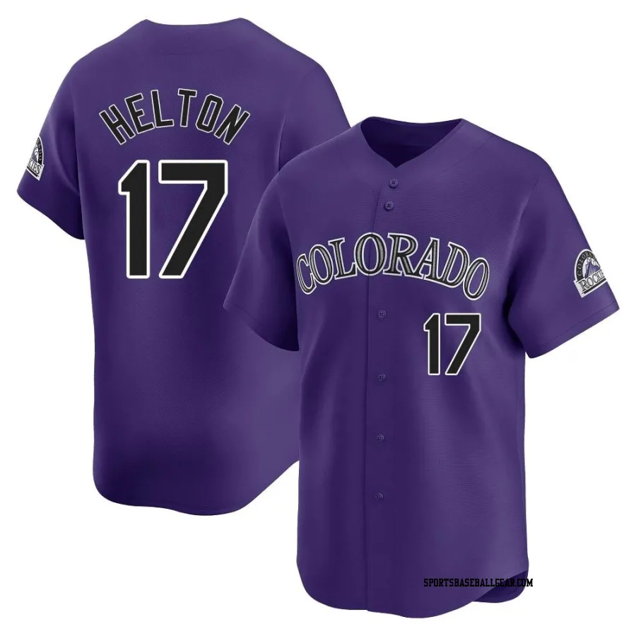Todd Helton Men's Colorado Rockies Purple Limited Alternate Jersey