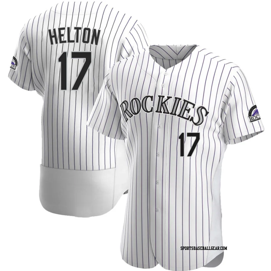Todd Helton Men's Colorado Rockies White Authentic Home Jersey