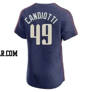 Tom Candiotti Men's Cleveland Guardians Navy Elite 2024 City Connect Jersey