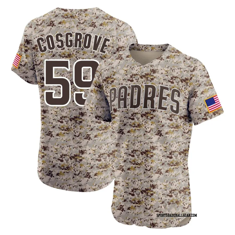 Tom Cosgrove Men's San Diego Padres Camo Elite Alternate Vapor Premier Jersey