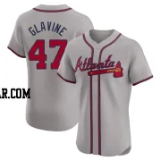 Tom Glavine Men's Atlanta Braves Gray Elite Road Jersey