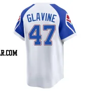 Tom Glavine Men's Atlanta Braves White Limited Throwback Cooperstown Collection Jersey