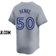 Tom Henke Men's Toronto Blue Jays Gray Limited Away Jersey
