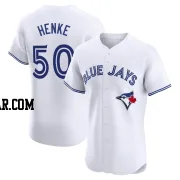 Tom Henke Men's Toronto Blue Jays White Elite Home Jersey
