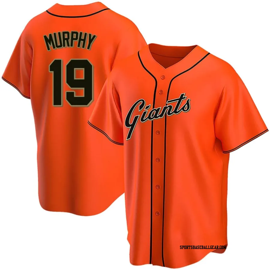 Tom Murphy Men's San Francisco Giants Orange Replica Alternate Jersey